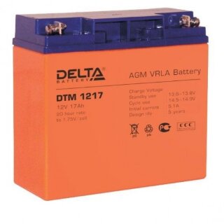 Аккумуляторная батарея Delta DTM 1217 (12V; 17Ah) Аккумуляторная батарея Delta DTM 1217 (12V; 17Ah)